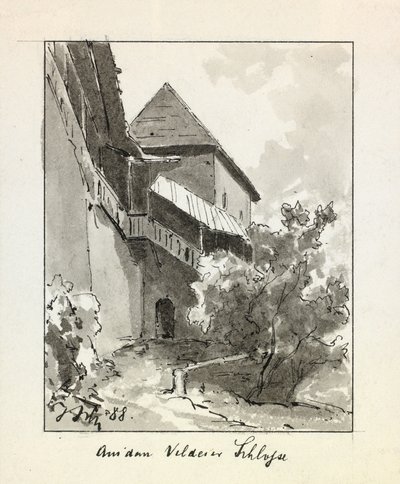 Teil der Burg von Bled von Ladislav Benesch